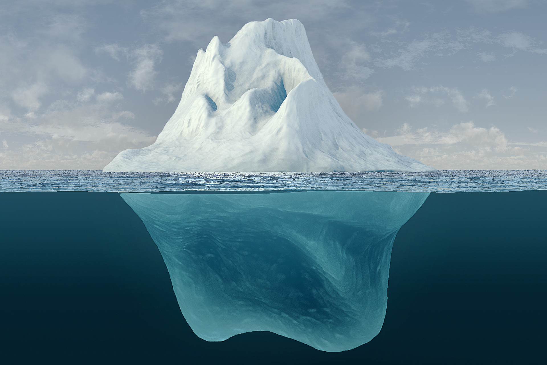 Iceberg 3D render by Mike Kaiser